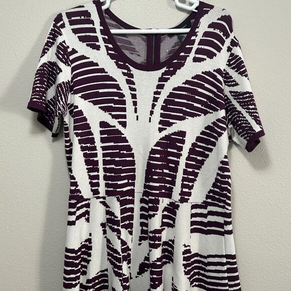 Ashley Stewart Dresses & Skirts - Ashley Stewart‎ Womens Short Sleeve Sweater Dress 22/24W Purple NWT